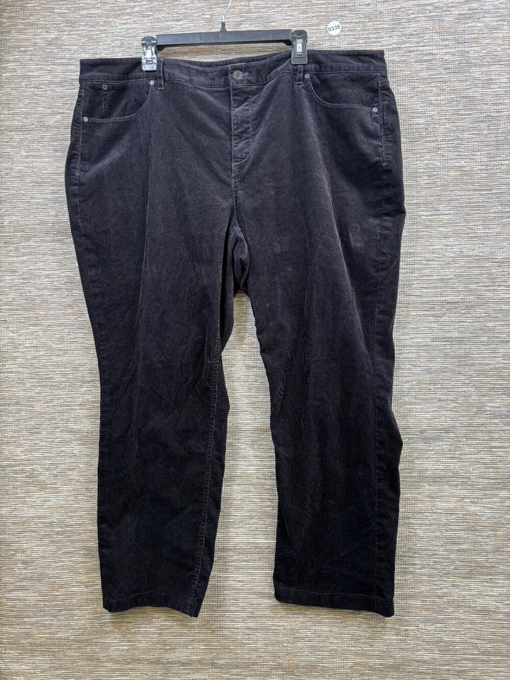 TALBOTS Flawless Five Pocket Straight Corduroy Pants High Rise Women Size 22W